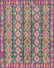 Safavieh Madison MAD129F Fuchsia/Blue Area Rug 