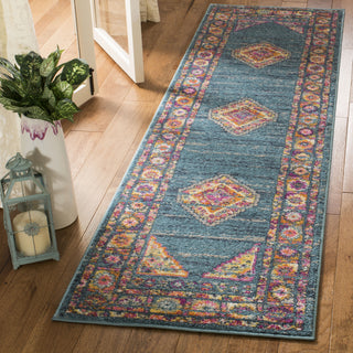 Safavieh Madison MAD133A Light Blue/Orange Area Rug 