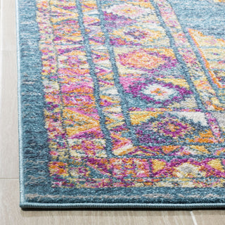 Safavieh Madison MAD133A Light Blue/Orange Area Rug 