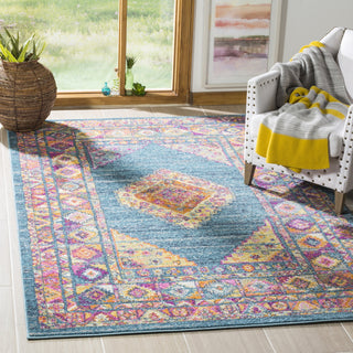 Safavieh Madison MAD133A Light Blue/Orange Area Rug  Feature