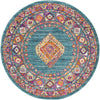 Safavieh Madison MAD133A Light Blue/Orange Area Rug 