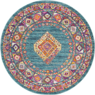 Safavieh Madison MAD133A Light Blue/Orange Area Rug 