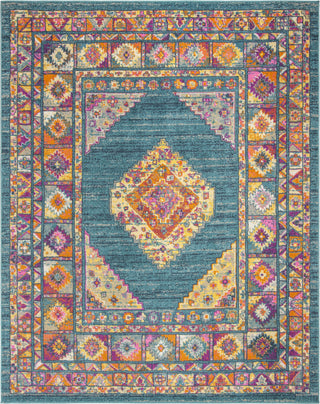 Safavieh Madison MAD133A Light Blue/Orange Area Rug 