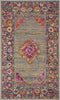 Safavieh Madison MAD133G Light Grey/Fuchsia Area Rug 