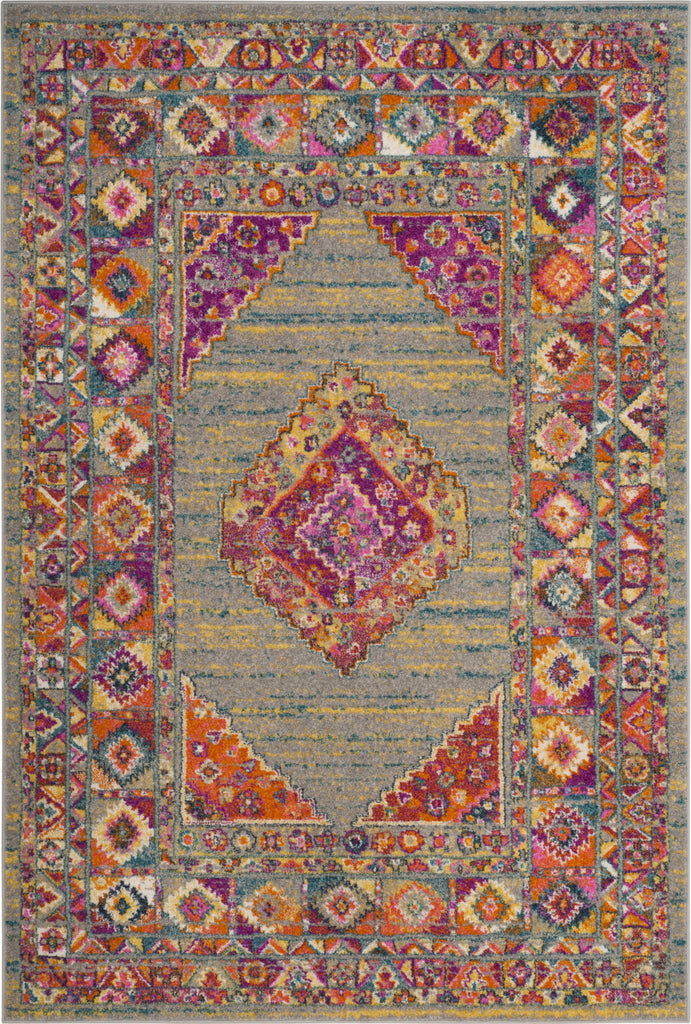Safavieh Madison MAD133G Light Grey/Fuchsia Area Rug main image
