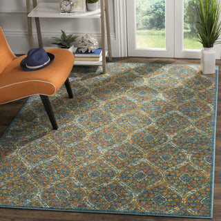 Safavieh Madison MAD140A Blue/Orange Area Rug  Feature