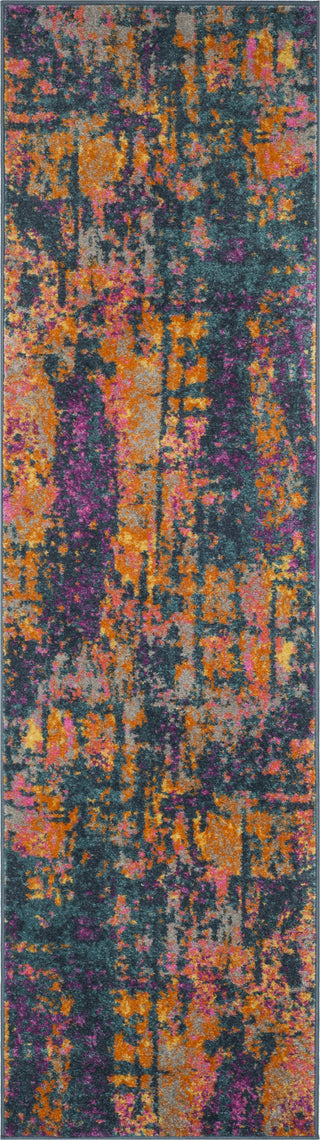 Safavieh Madison MAD143A Blue/Orange Area Rug 