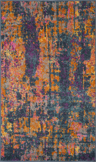 Safavieh Madison MAD143A Blue/Orange Area Rug 