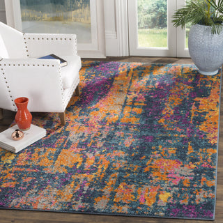 Safavieh Madison MAD143A Blue/Orange Area Rug  Feature