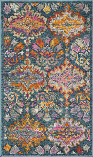 Safavieh Madison MAD144A Blue/Orange Area Rug 