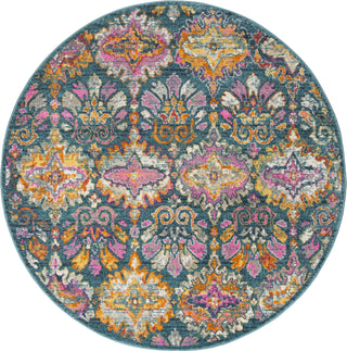 Safavieh Madison MAD144A Blue/Orange Area Rug 