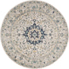 Safavieh Madison MAD155M Ivory/Blue Area Rug Round Image