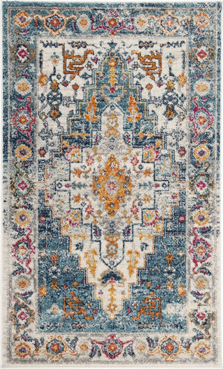 Safavieh Madison MAD156K Turquoise/Ivory Area Rug 3' Image