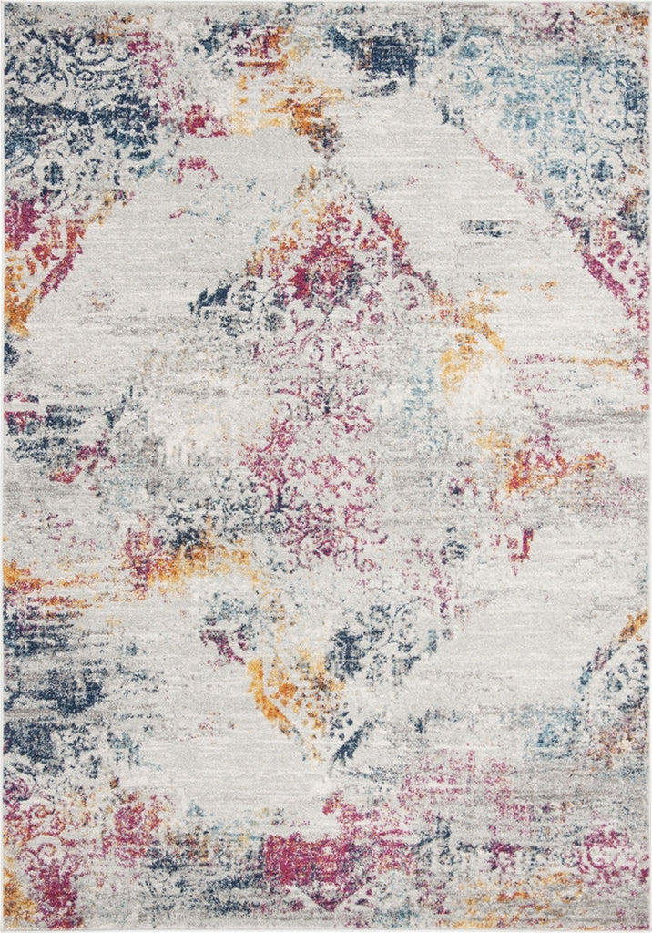 Safavieh Madison MAD157R Light Grey/Fuchsia Area Rug main image
