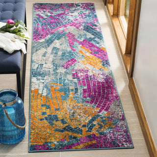 Safavieh Madison MAD201M Blue/Multi Area Rug 