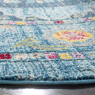 Safavieh Madison 300 MAD306M Light Blue/Fuchsia Area Rug Detail Image