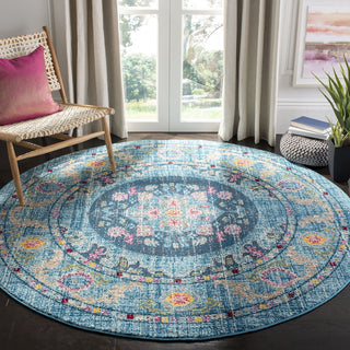 Safavieh Madison 300 MAD306M Light Blue/Fuchsia Area Rug Lifestyle Image