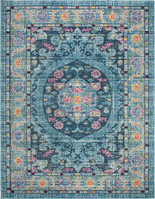 Safavieh Madison 300 MAD306M Light Blue/Fuchsia Area Rug Main Image