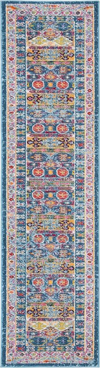 Safavieh Madison 300 MAD307L Teal/Fuchsia Area Rug Runner Image