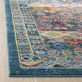 Safavieh Madison 300 MAD307L Teal/Fuchsia Area Rug Detail Image