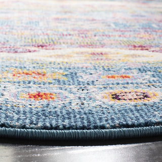 Safavieh Madison 300 MAD307L Teal/Fuchsia Area Rug Detail Image