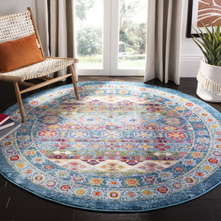 Safavieh Madison 300 MAD307L Teal/Fuchsia Area Rug Lifestyle Image