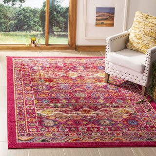 Safavieh Madison 300 MAD307R Fuchsia/Fuchsia Area Rug Lifestyle Image Feature