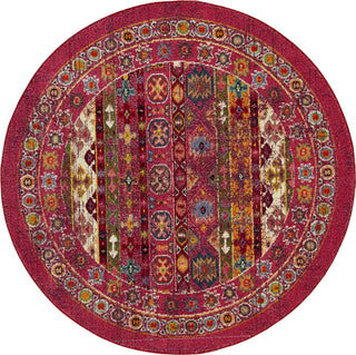 Safavieh Madison 300 MAD307R Fuchsia/Fuchsia Area Rug Round Image