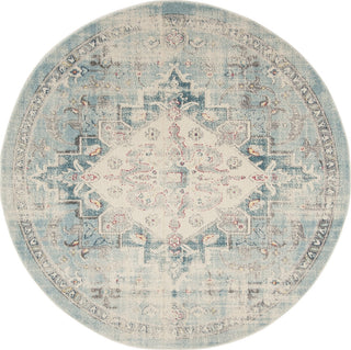 Safavieh Madison 300 MAD333A Cream/Blue Area Rug Round Image