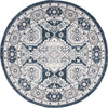 Safavieh Madison 500 MAD501N Navy/Grey Area Rug Round Image