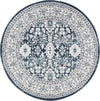 Safavieh Madison 500 MAD502N Cream/Navy Area Rug Round Image