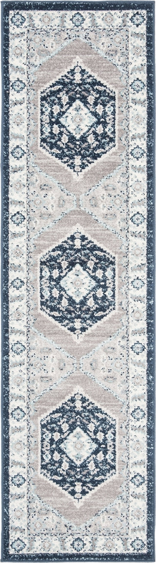 Safavieh Madison 500 MAD503N Navy/Grey Area Rug Runner Image