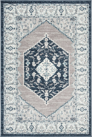 Safavieh Madison 500 MAD503N Navy/Grey Area Rug 4' Image