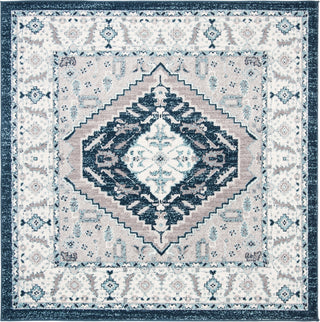 Safavieh Madison 500 MAD503N Navy/Grey Area Rug Square Image