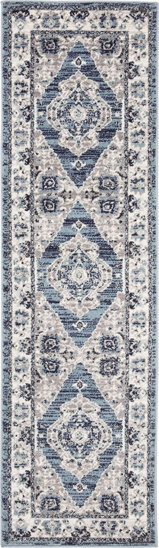 Safavieh Madison 500 MAD504K Turquoise/Grey Area Rug Runner Image