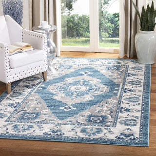 Safavieh Madison 500 MAD504K Turquoise/Grey Area Rug Lifestyle Image Feature