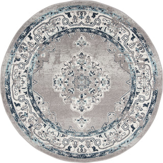 Safavieh Madison 500 MAD505F Grey/Cream Area Rug Round Image