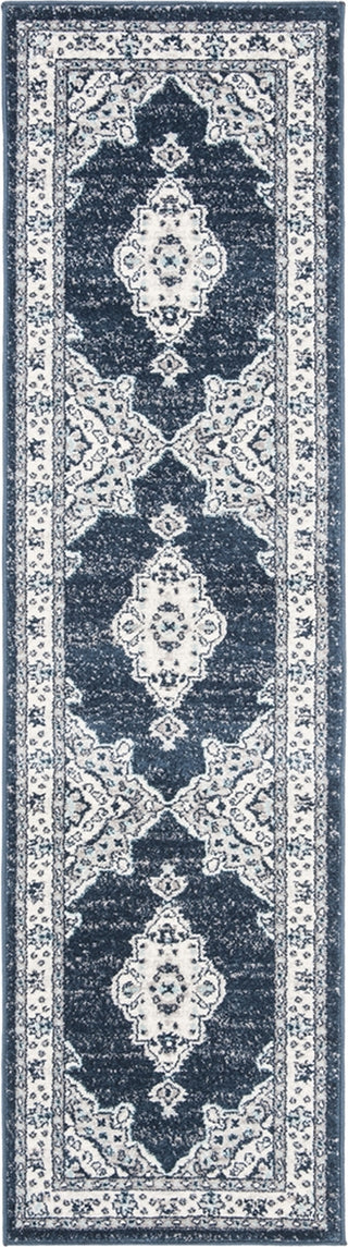 Safavieh Madison 500 MAD506N Cream/Navy Area Rug Runner Image