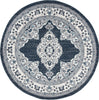 Safavieh Madison 500 MAD506N Cream/Navy Area Rug Round Image
