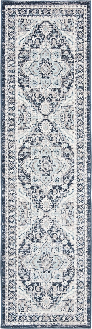 Safavieh Madison 500 MAD507N Turquoise/Navy Area Rug Runner Image