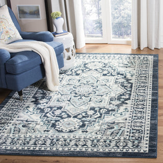 Safavieh Madison 500 MAD507N Turquoise/Navy Area Rug Lifestyle Image