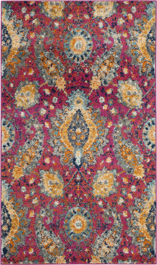 Safavieh Madison MAD600A Fuchsia/Gold Area Rug 