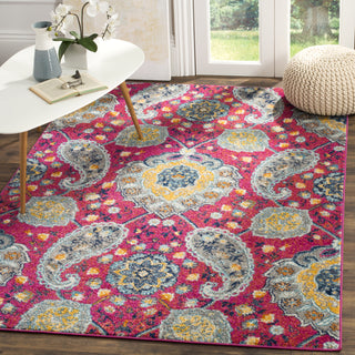 Safavieh Madison MAD600A Fuchsia/Gold Area Rug  Feature