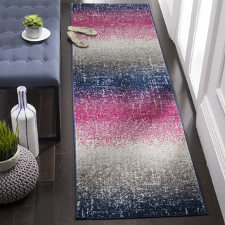 Safavieh Madison MAD601M Fuchsia/Navy Area Rug 