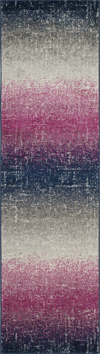 Safavieh Madison MAD601M Fuchsia/Navy Area Rug 