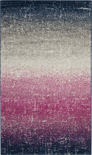 Safavieh Madison MAD601M Fuchsia/Navy Area Rug 