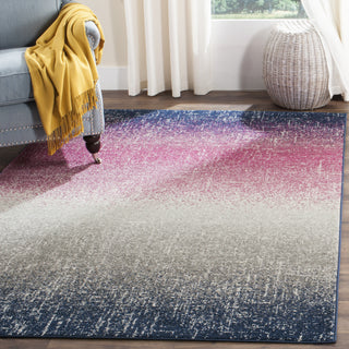 Safavieh Madison MAD601M Fuchsia/Navy Area Rug  Feature