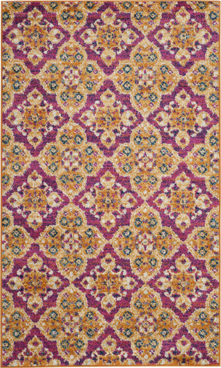 Safavieh Madison MAD605A Fuchsia/Gold Area Rug 