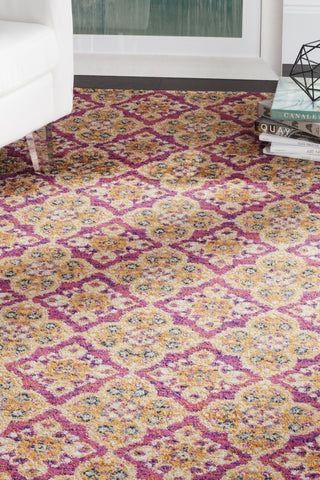 Safavieh Madison MAD605A Fuchsia/Gold Area Rug 