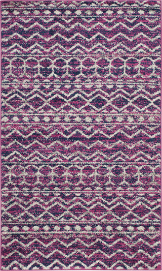 Safavieh Madison MAD606M Fuchsia/Navy Area Rug 